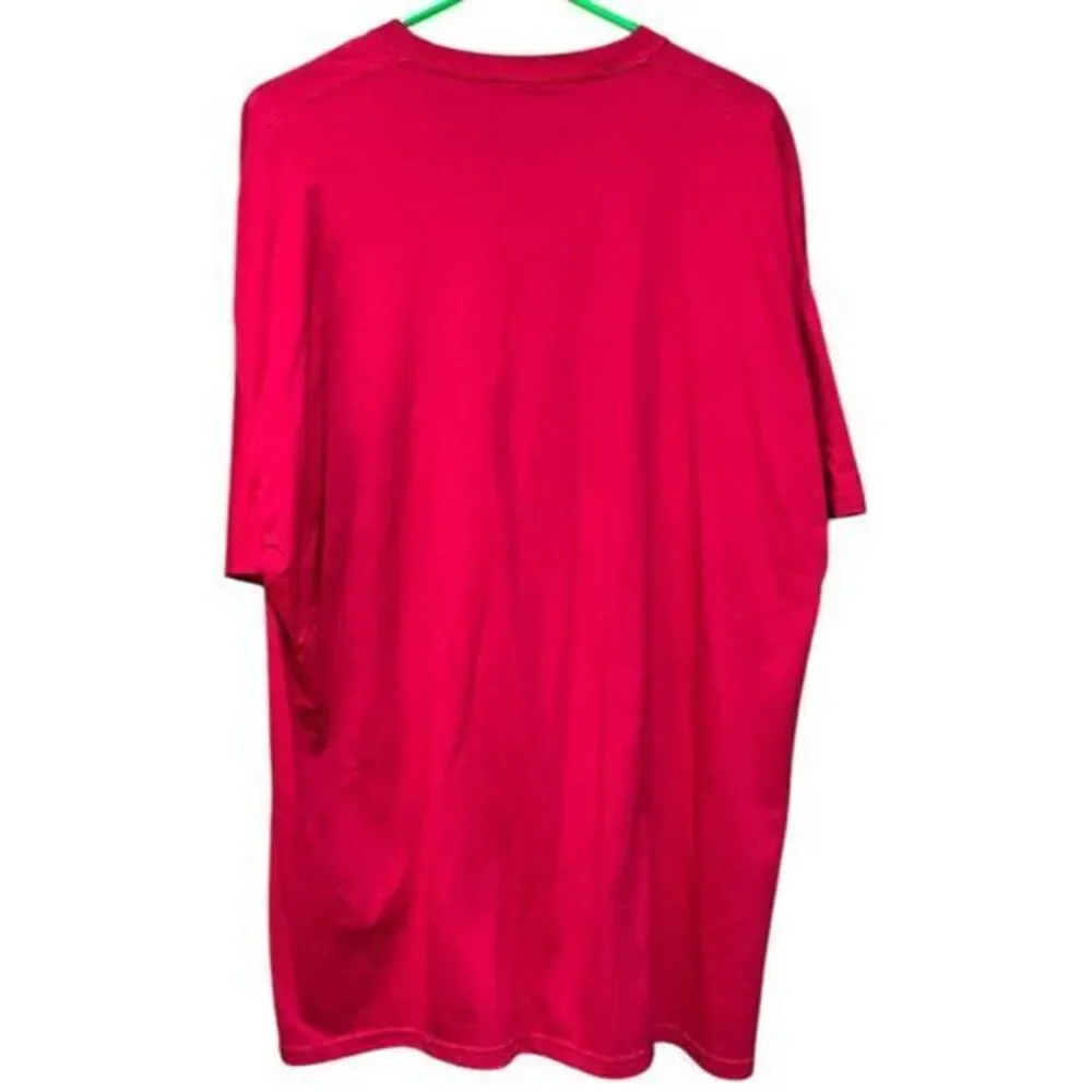 Christmas Tree Snowman Couple Red Holiday T-Shirt‎ Top 3XL XXXL